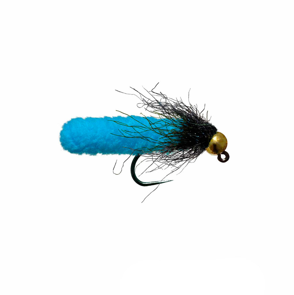 Mop Fly (Ice Dubbing) – Bright Blue